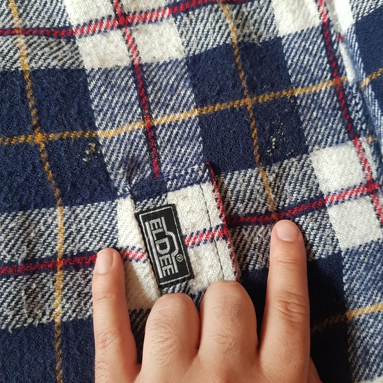 Vintage padded chequered flannel shacket