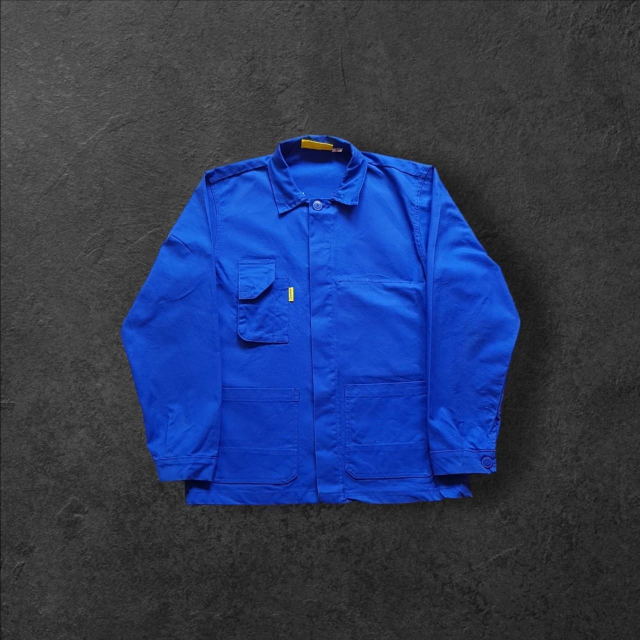 Vintage french work chore shirt jacket